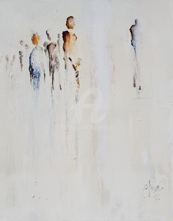 Les Evades Ou Le Chemin Retrouve, Painting by Catherine Villa